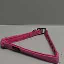 Heavy Duty Dog Collar with Handle | Ballistic Nylon Heavy Duty Collar | Padded Reflective Dog Collar with Adjustable Stainless Steel Hardware | Convenient Sizing for All Breeds X-Large (19-23" Neck) (Hot Pink)