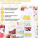 TECKWRAP Matte Laminating Sheets clear laminate sheets Sticker Paper for Inkjet Printer Clear Laminate Sheets for Printable Vinyl Sticker Paper, Photo Paper, Labels 8.26" x 11.69" A4 28 Sheets, Matte