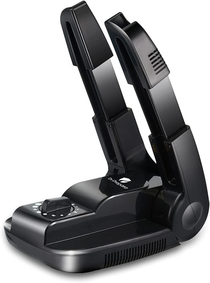 Dr. Prepare Boot Dryer Shoe Dryer, Glove Dryer & Boot Warmer with Heat Blower, Portable Adjustable Rack and Timer, Folding Design & Quick Drying for Shoes, Gloves, Hats, Socks, Ski Boots