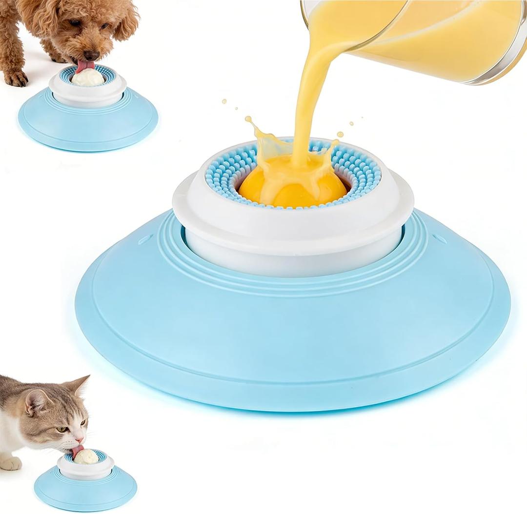 2026 New Lick Sphere Dog, Anxieties Relief Slow Feeder Dog Lick Ball Treat Dispenser, Non-Slip Licking Bowl, Enrichment Toys, Suitable for All Types of Dogs/Cats