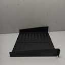 2U Server Rack Shelf - Universal Vented Rack Mount Cantilever Tray for 19" Network Equipment Rack & Cabinet - Heavy Duty Steel - Weight Capacity 50lb/23kg - 16" Deep Shelf, Black - TAA