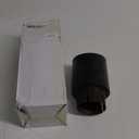 Car Exhaust Tail Pipes Matte Carbon Muffler Tip Tail End Universal Stainless Steel Curly Black (57mm in 101mm Out)