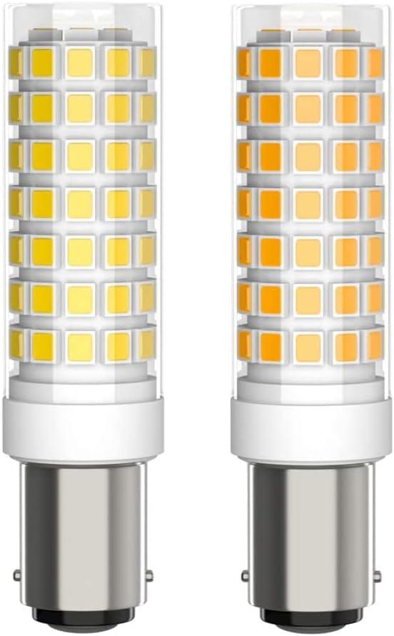 2-Pack BA15D LED Bulb 8W 18858 Light Bulb S4361 Bayonet Bulb 120V Double Contact Bayonet Base for Singer, Brother, Kenmore Sewing Machine Bulb 15t7dc Light Bulb 80W Equivalent Daylight White 6000K