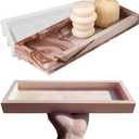 Wehous Large Rectangular Tray Mold With Edges, 12.3in Concrete Storage Container, Big Plate Candle Holder Silicone Molds for Epoxy Resin, DIY Cement Plaster Art Craft Home Decor