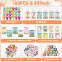 192 Easter Party Favors for Kids, 24 Pack Scratch Books Set Toys Bulk for Classroom Gifts Prizes, Easter Goodie Bags Stuffers Fillers for Boys Girls Student Party Crafts(scratch set)