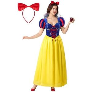 Spooktacular Creations Snow Princess Dress Costume Women, Adult Halloween Costume with Headwear for Theme Parties Size Medium