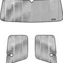 Windshield Sun Shade fits Freightliner(1997-2015), Truck Front Window Sunshade, Car Accessories for Sun Protection,Set (for feightliner models with window)