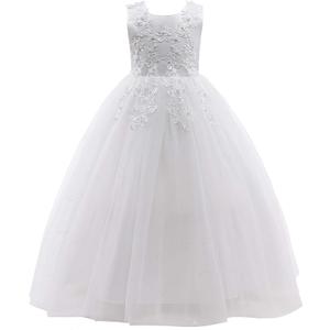 Weileenice Little/Big Girls Lace Bridesmaid Dress Flower Kid Wedding Ball Gown Toddler Princess Pageant Evening Dresses, 170