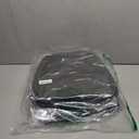 AAAAAcessories D-Shaped Chair Cushions, 2" Thick Dining Chair Pads with Ties and Removable, Machine-Washable Cover, 17" x 16", Set of 2, Black