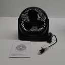Amazon Basics Air Circulator Fan, Desk Fan for Bedroom, Home and Office, With 90-Degree Tilt Head, 3 Speed Settings, Lightweight (3 LBS), 35 Watts, Black, 11.1"W x 6.3"D x 10.9"H