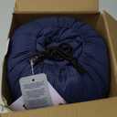 3M Thinsulate Insulation Puffy Camping Blanket for Cold Weather, Queen Size Warm Camping Quilt with Zipper, Waterproof Outdoor Sleeping Bag for Hammock, Cozy & Versatile Gift for Men and Women (Navy)