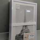 upsimples 11x17 Picture Frame Set of 5, Display Pictures 9x15 with Mat or 11 x 17 Without, Wall Gallery Poster Frames, White