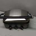 Cuisinart Griddler Indoor Grill, Panini Press, Sandwich Maker & More, 5-in-1 Grilling, Dishwasher-Safe Nonstick Cooking Plates, GR-4NNAS, Stainless Steel