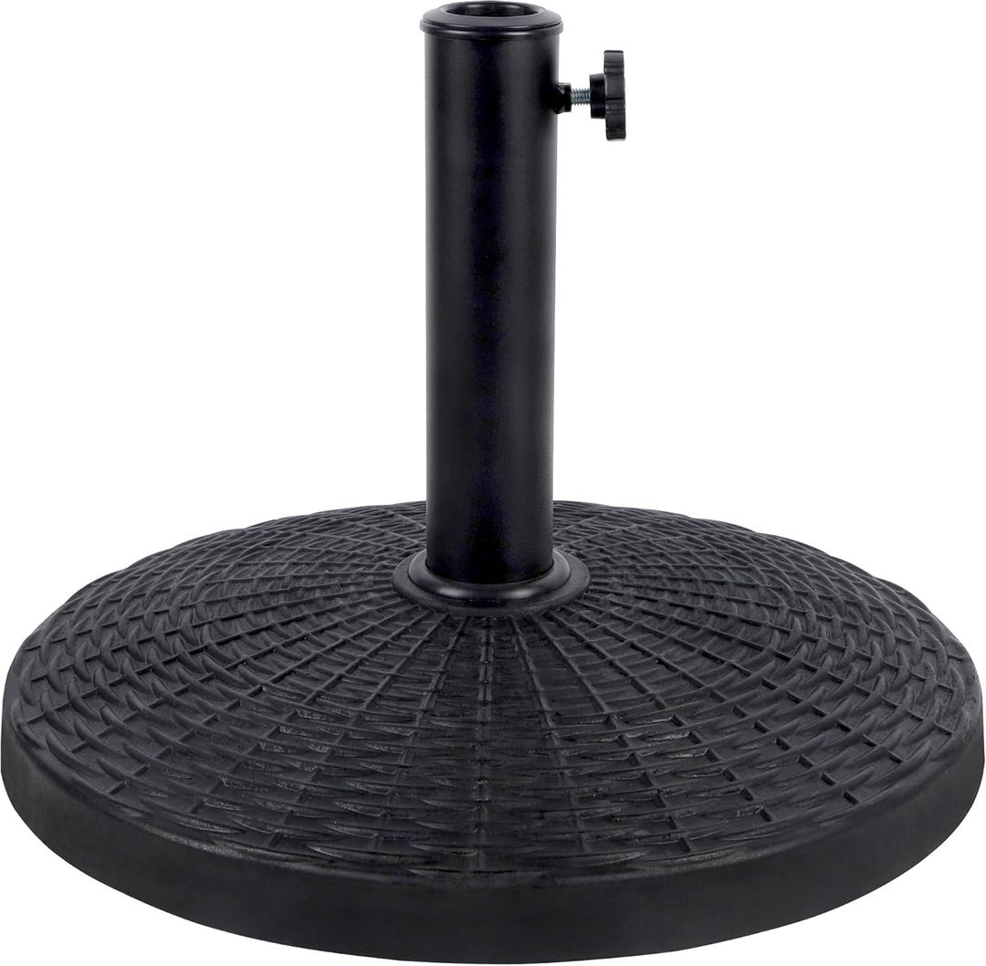 Blissun 26.5 lbs Heavy Duty Patio Market Umbrella Base Stand