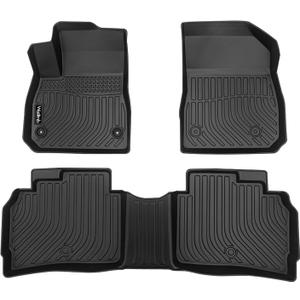 Wailtnb-Car Floor Mats for Chevrolet Malibu 2016-2025 All Weather Floor Mats for Chevy Malibu Car Mats TPE Waterproof Full Set Car Accessories Black 2025