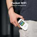 4G LTE WiFi Hotspot, Portable WiFi for Travel in 80+ Countries, No SIM Required, No Contract, Connect 10 Devices, Pocket Mobile Router for Traveler, 1GB Global Data (US/CA/MX/EU/Asia)