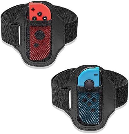 FANPL [2 Pack] Leg Strap for Nintendo Switch Sports Game Accessories/Ring Fit Adventure, Adjustable Elastic breathable Leg band for Switch & OLED Model Joy cons, Suitable for adults or children