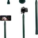 5.4ft Long Invisible Selfie Stick - Carbon Fiber Monopod (65in/165cm) for X4, X3, ONE X2, ONE R, ONE X, GO 3S, 3, 2 - Lightweight & Portable Extension Pole for 360 Cameras