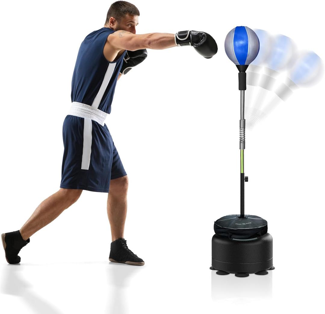 Cobra Reflex Bag, Fast Action Punching Bag with Stand, Punching Bags for Adults and Teens, Adjustable Height Boxing Trainer with Spring-Mounted Ball, Home Gym Boxing Equipment