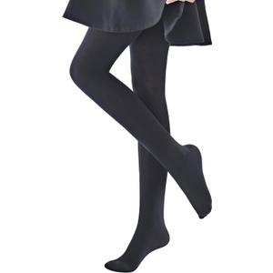 leg elegant Ballet Footed Dance Tights for Toddler and Kids Girls 50D (5-7 Years, Black)