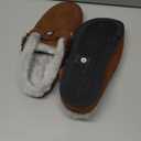 Hsyooes Fur Lined Clogs for Women Men Suede Winter Slippers Arch Support Slip on Mules Potato Shoes with Removable Cushion Footbed Warm Home House Shoes (8.5 Women/7 Men, Brown)