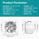 HG Power 10 Inch Exhaust Fan, Kitchen Exhaust Fan With Switch 988 CFM Wall Mounted, Extractor Ventilation Fan For Attic, Greenhouse, Basement, Shed