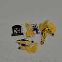 T13 Angel Action Figure Gold, Titan 13 Robot Action Figure Set, Alreday Assembled Dummy 13, Lucky 13 Action Figure with Big Wings, 3D Printed Robot 13 Action Figure, Gift for Collector Kids Teens (Yellow)