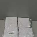 QWORK 4 Pack Wired Sound & Light Fire Alarm Warning Strobe Siren Horn, 12 / 24V DC