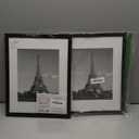 upsimples 11x14 Picture Frame, Display Pictures 8x10 with Mat or 11x14 Without Mat, Wall Hanging Photo Frame, Black, 2 Pack