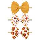 YanJie Baby Bows for Girls Thanksgiving Turkey Baby Hat Headbands Newborn Girl Hair Bows Toddler Baby Girl Headbands Thanksgiving Hair Accessories