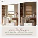 CHICOLOGY Cordless Bamboo Roman Shade, Woven Wood, Squirrel 31"x48"