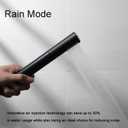 Black Shower Wand Brass Handheld Shower 7 Inch High Pressure Hand Held Shower Head High Flow Sprayer, 2 In 1 Function with 59 inch Hose, Bracket