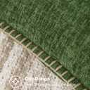 MIULEE Pack of 2 Couch Pllow Covers 18x18 Inch Moss Green Farmhouse Decorative Throw Pillow Covers with Stitched Edge Soft Chenille Solid Dyed Pillow Covers for Sofa Bed Living Room
