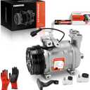 A-Premium Air Conditioner AC Compressor with Clutch Compatible with Subaru Forester 2007-2014, Impreza 2008-2014, WRX 2015-2016, WRX STI 2015-2019, H4 2.0L 2.5L