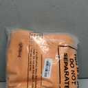 Amylove 4 Pcs PVC Inflatable Flood Barriers for Home Reusable Garage Water Prevention Barriers Flood for Rain Snow Melted Garage Door Basement Home(12 ft x 8 in x 4 in,Orange)