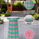 Folding Collapsible Stools Chair, Lightweight Portable Seat for Adults, Adjustable Retractable Foldable Stool with Load Capacity 400lbs for Camping, Backpack, Fishing, Travel, Pink, 2 Pack