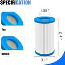 Micron Filter Replacement works with Marineland Magnum and HOT Magnum Canisters, replaces PA0140, Water Polishing Filter Cartridge for Freshwater and Saltwater Tanks - 2 Pack