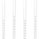 QLLY Adjustable Round Desk Leg, 24-40 inch, 60-100cm, Home Office DIY Metal Table Leg, Furniture Leg Set (4, White)
