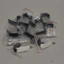 Clamp-On Under Desk Headphone Holder Backpack Hook Students' Desk Hook with Adjustable Arm Clamp Women's Bag Handbag and Christmas Stockings Holder Hanger (4 Black, 4)