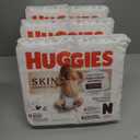Huggies Size Newborn Diapers, Skin Essentials Baby Diapers, Size Newborn (6-9 lbs), 180 Count (3 Packs of 60)