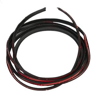 2M T-Type Rubber Sealing Strip Black for Car Edge Trim Bumper Lip Side Skirt 2M T-Type Rubber Sealing Strip Black