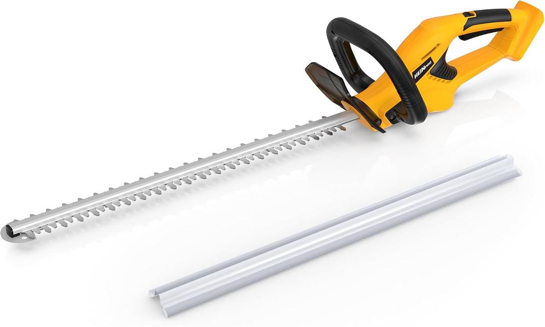 HEINPRO Cordless Hedge Trimmer Compatible with DEWALT 20V MAX Battery | 22", 5/8-in Cut Capacity (Battery Not Included), 180-Degree Rotating Handle, Lightweight 4.4 lbs for Hedges & Shrubs