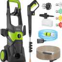 Electric Pressure Washer 2200 PSI 1.6 GPM Power Washer with 4 Different Pressure Tips, 33FT Hose, 36FT Power Cord,High Pressure Cleaning Machine with Foam Cannon for Cars/Fences/Driveways/Patios