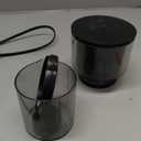 Aromaster Burr Coffee Grinder with 25 Grind Setting, Adjustable 2-12 Cups Timer, Professional Conical Coffee Bean Grinders for Home Use, 3-Ears Portafilter Holder, Anti-static, Cleaning Brush, Black