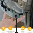 2 x 200PCS Nylon Universal Cable Tie Buckle Set  Automotive Zipper Clips and Zip Ties for Car Accessories, Heavy Duty Panel Fasteners with Pin & Button Design for Bumper, Door, Trim, Interior Repair