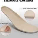 ATHMILE Womens Walking Shoes Lightweight Men Tennis Shoes Slip On Memory Foam Casual Sneakers for Gym Travel Work Outdoor Road (White)