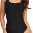 Women's One Piece Swimsuits Athletic Modest Sport Bathing Suits Scoop Neck U Back Training Racing Swimwear M