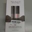 Electric Salt and Pepper Grinder Set Automatic Battery Pepper Mill Shakers Adjustable Coarseness Upgraded Larger Capacity with Led Home and Kitchen Appliances for New House Warming Gifts (Black/Black)