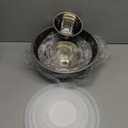 Moxinox Black Mixing Bowls with Airtight Lids, Stainless Steel Nesting Mixing Bowls Set of 7, Ideal for Baking, Prepping and Serving Food, Size 7, 3.6, 2.7, 2.1, 1.5, 1.1, 0.8 QT, Stackable Design