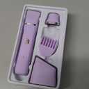 Risina Bikini Trimmer for Women - Wet/Dry Womens Electric Shaver for Legs, Replaceable Body Hair Blade Heads&Hair Remover for Face Head, No Nick, No Cut, No Razor Burn, Purple